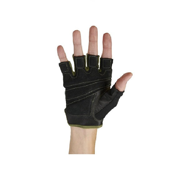 Harbinger Men's FlexFit® Weightlifting Gloves - Green - Gym, CrossFit & Workout Training Gloves for Enhanced Grip & Comfort