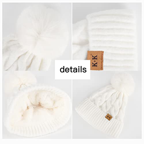 Cozy Fleece Knitted Winter Hat for Men & Women - Warm Beanie for Cold Weather - Perfect for Skiing, Snowboarding & Outdoor Activities