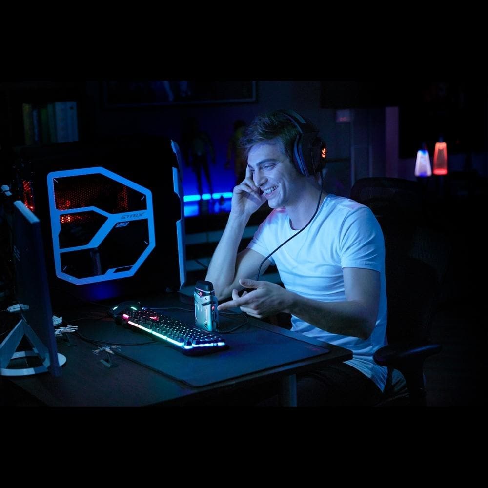 ASUS ROG Strix Magnus Aura USB Gaming Microphone with RGB Lighting - Professional PC Streaming Mic for Twitch, Discord & YouTube (2-Year Warranty) - Perfect for Live Streaming, Podcasting & Voice Chat