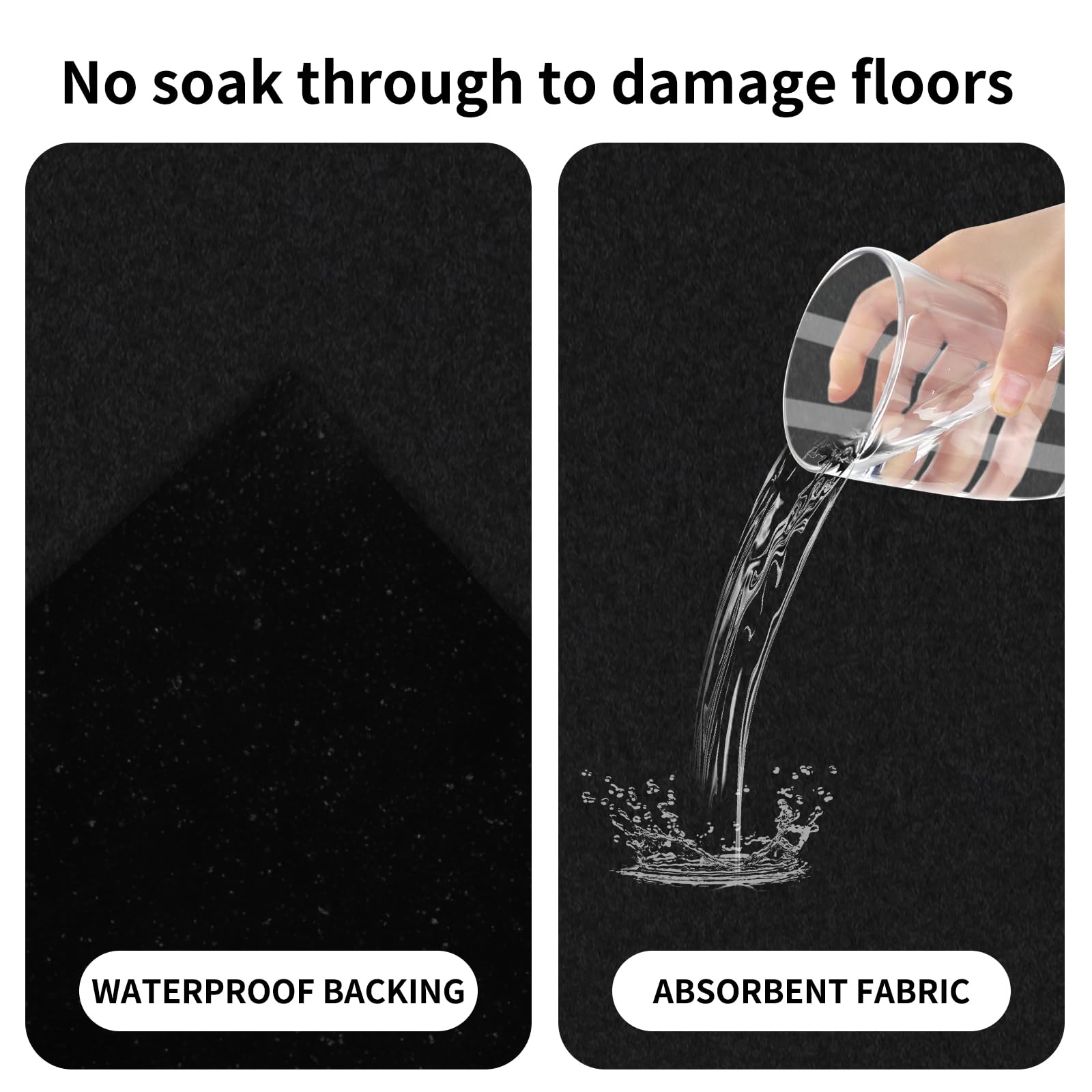 AAIN Heavy Duty Garage Floor Mat 17' x 7'4