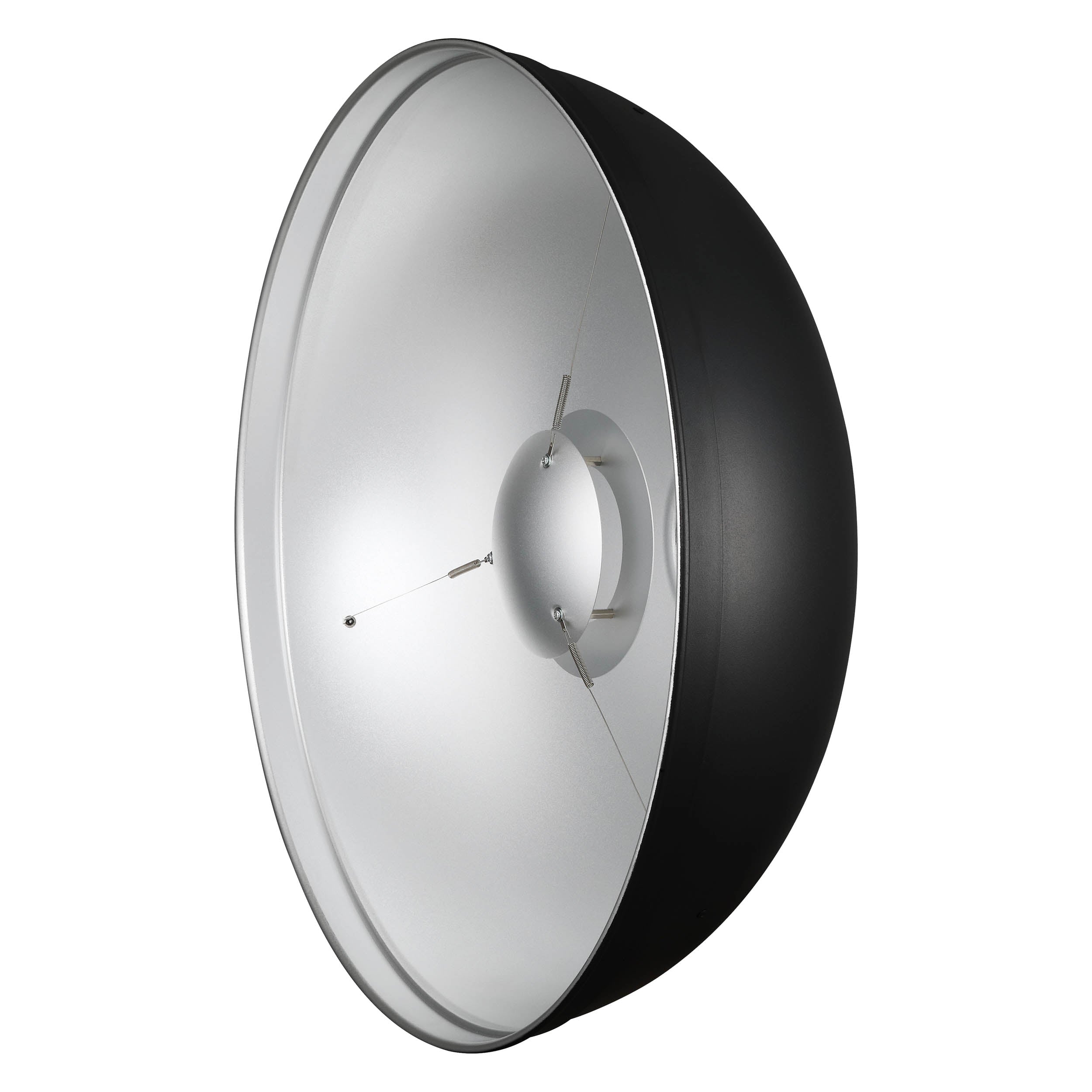 BDR S55 Pro 55cm Professional Silver Beauty Dish with Honeycomb Grid - Studio Photography Lighting Reflector for Portrait, Fashion, and Product Shoots