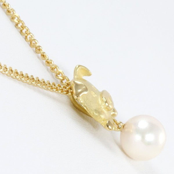 18K Yellow Gold Pearl Necklace for Women - Elegant & Timeless Jewelry Gift for Anniversary, Wedding, Birthday | Perfect for Formal Events & Special Occasions
