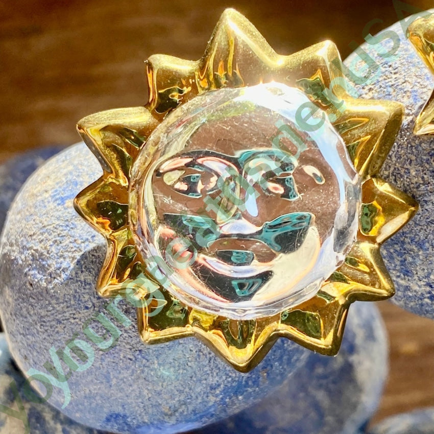 Authentic Mexican Sterling Silver & Brass Sun Pierced Earrings – Handmade Boho Jewelry for Women, Gift for Her | Perfect for Festivals, Parties & Everyday Wear
