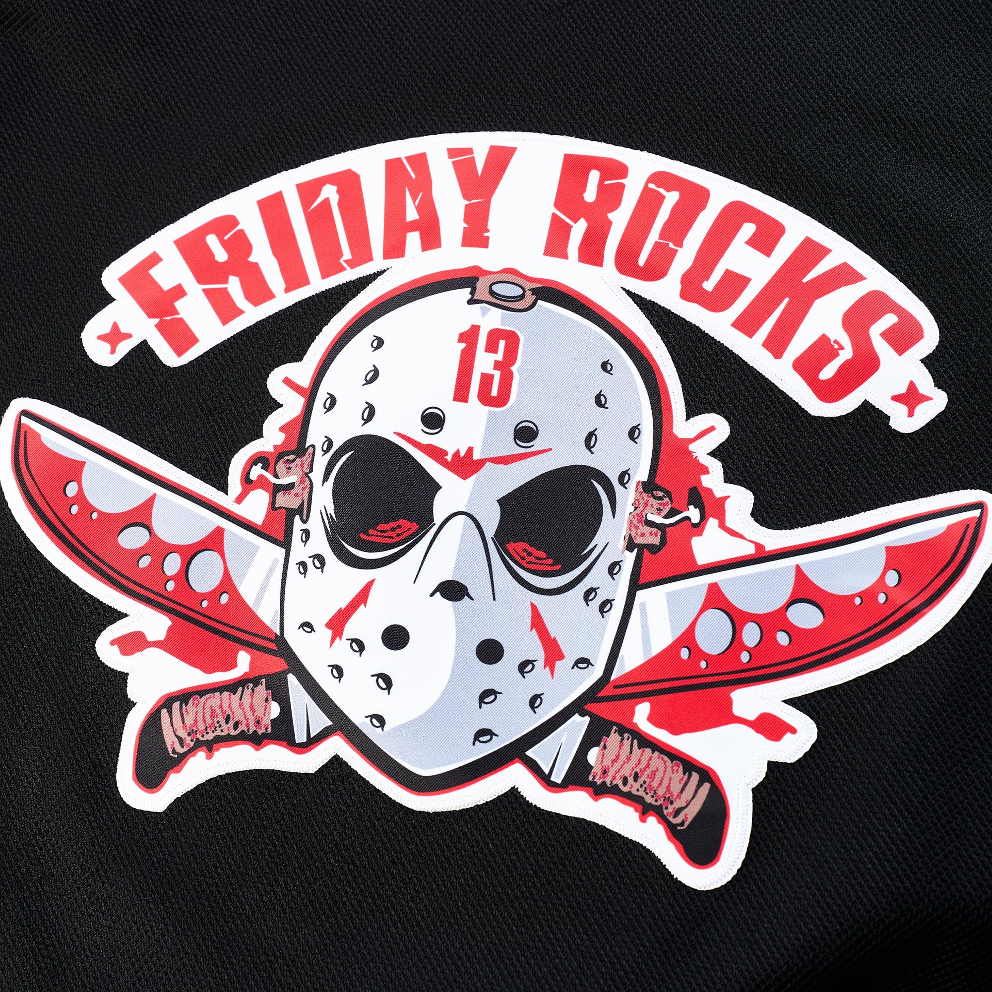 Jason Movie Hockey Jerseys & Hockey Mask Halloween T-Shirt - Friday the 13th Horror Fan Gift for Men & Women - Perfect for Halloween Costumes, Horror Movie Nights & Hockey Games