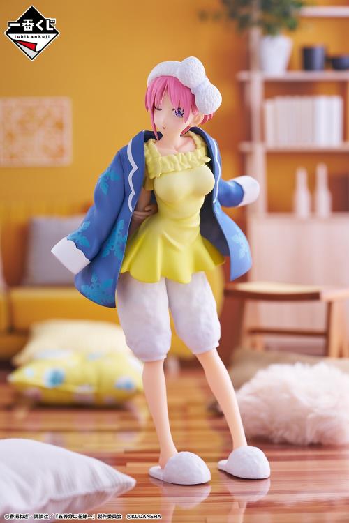 Bandai Ichibansho The Quintessential Quintuplets Ichika Nakano Loungewear Ver. Anime Figure - Collectible Display for Anime Fans, Home Decor, and Gift for Otaku Enthusiasts