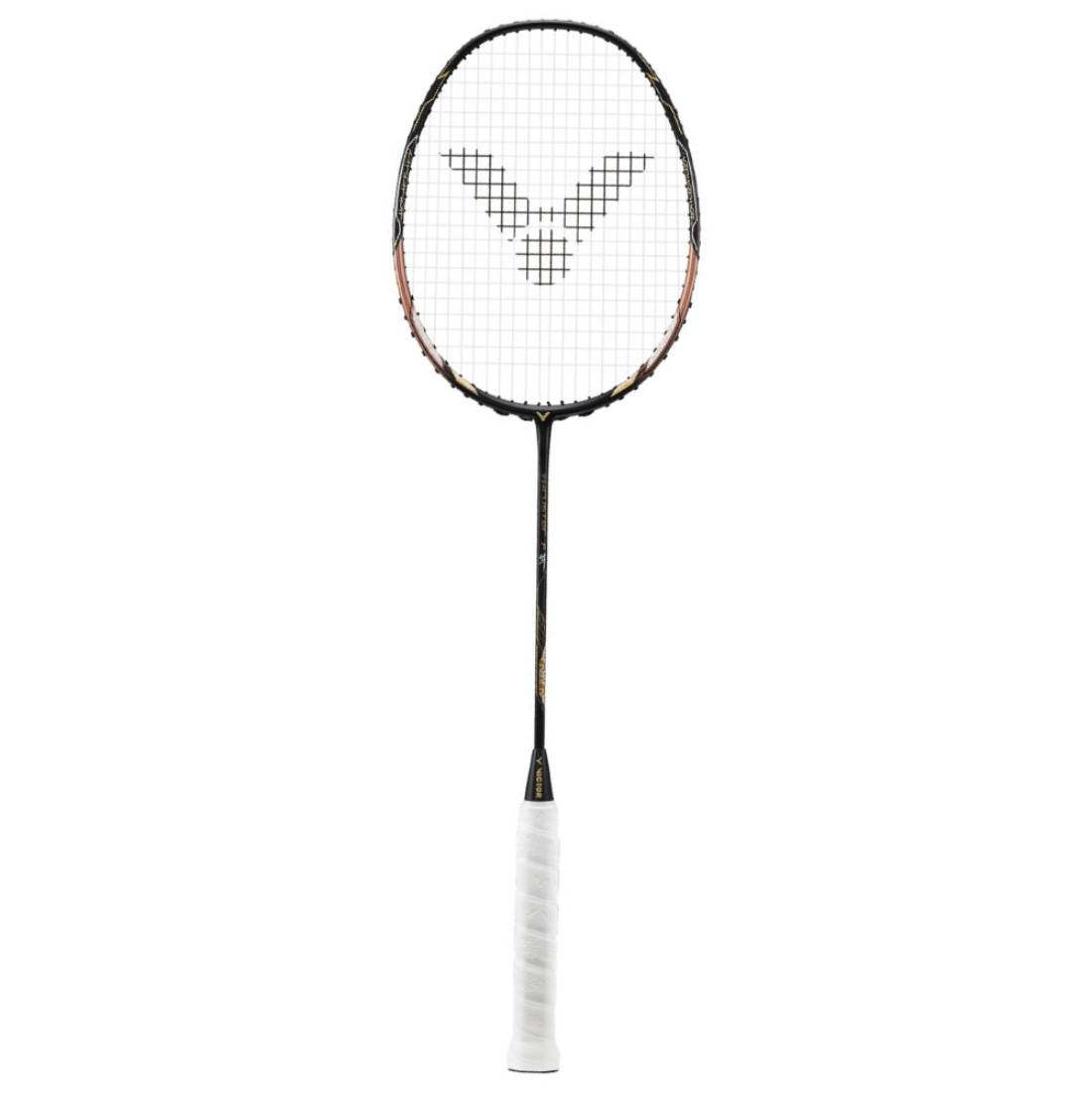 Victor Thruster K Falcon Enhanced Edition Badminton Racket - Demo Rental for Training & Competitive Play - Lightweight & Durable Carbon Fiber Shuttlecock Racket for Indoor/Outdoor Sports