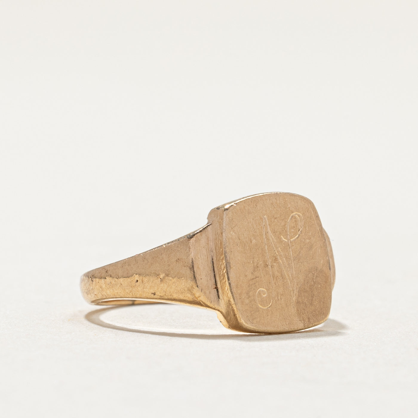 Vintage 10K Yellow Gold Initial 