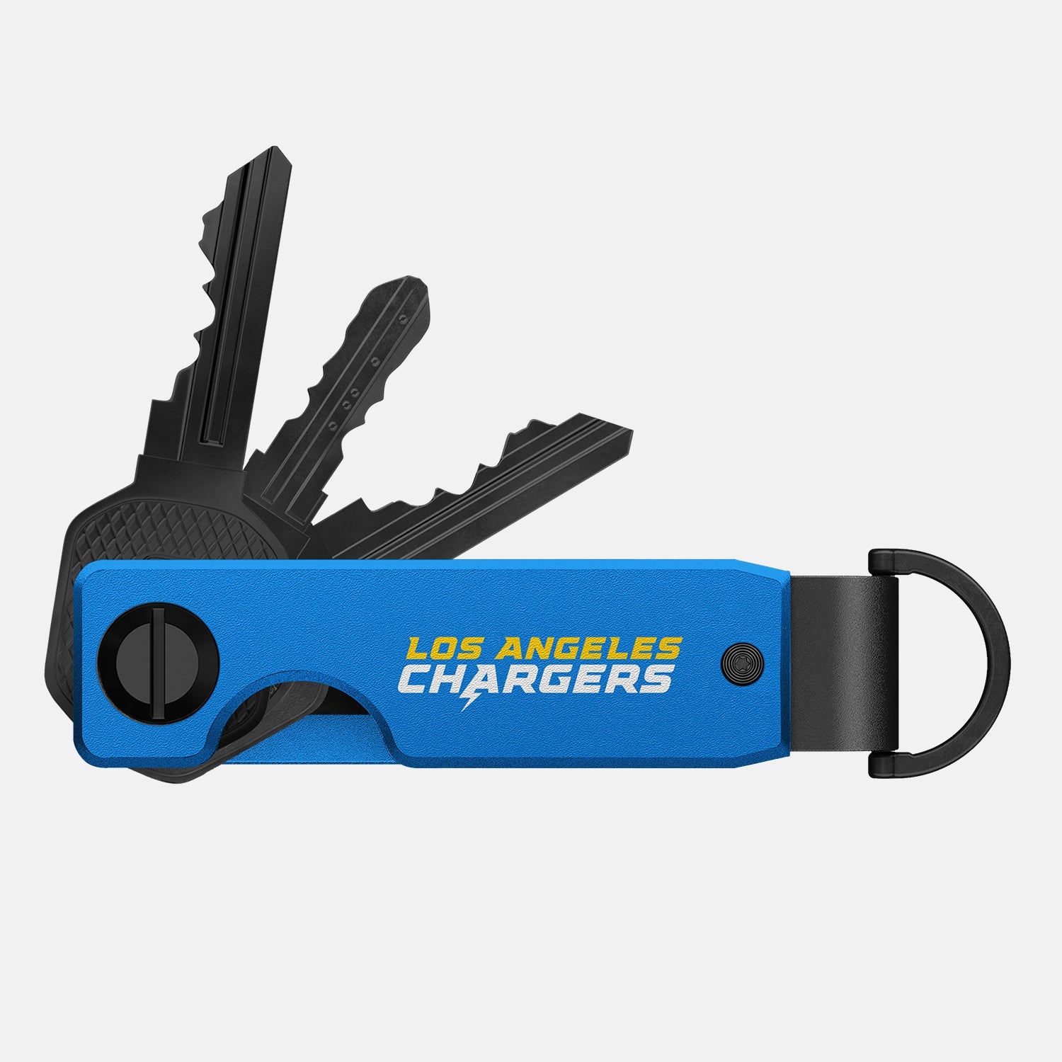 Ridge KeyCase for Los Angeles Chargers - Slim RFID Blocking Wallet with Money Clip - Perfect for NFL Fans, Travel & Everyday Carry