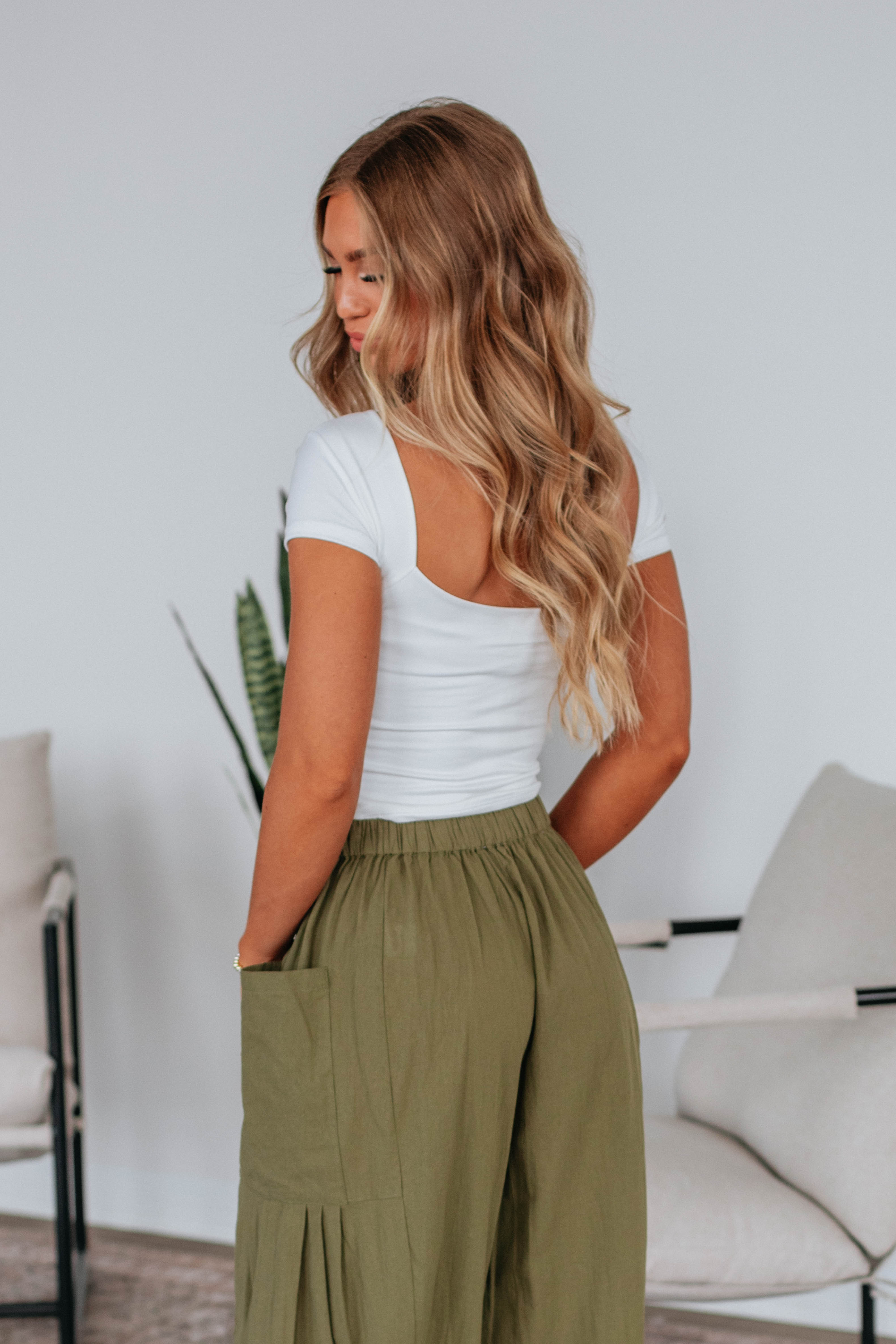 Jayla Basic Top for Women - Soft Ivory Cotton T-Shirt - Casual Everyday Wear, Layering, and Outfit Styling