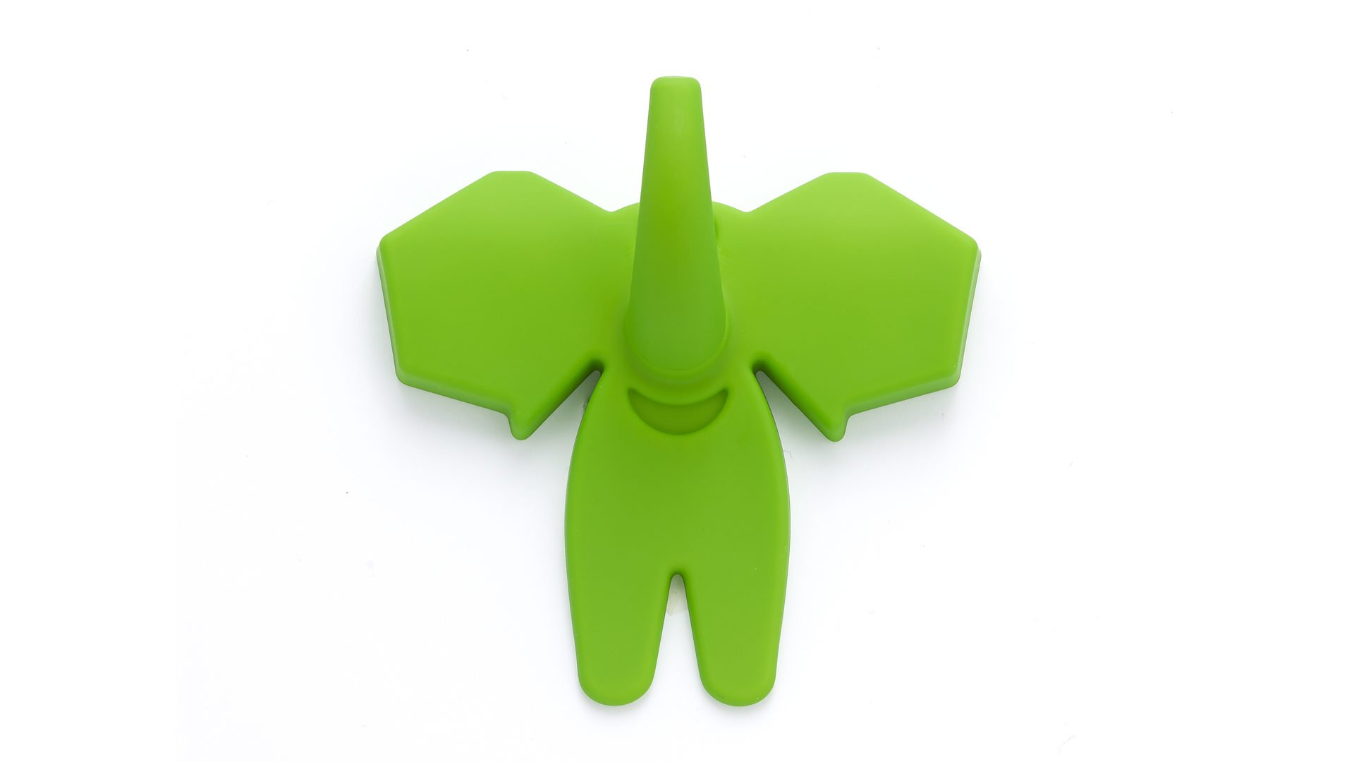 Richelieu RH190301100 Elephant Hook with Green Finish - Heavy Duty Wall Hanger for Coats, Hats & Bags - Perfect for Entryway, Closet & Garage Organization