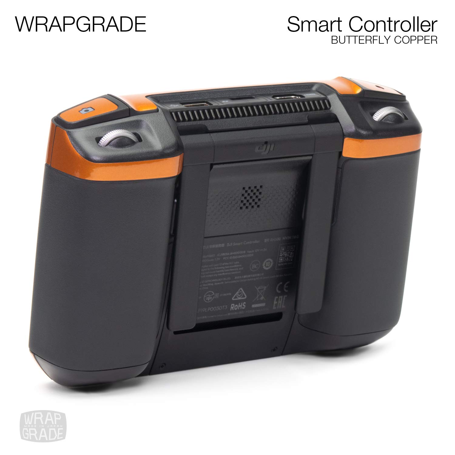 DJI Smart Controller Wrapgrade Skin - Butterfly Copper | Protective Cover for DJI Remote | Perfect for Outdoor Drone Flying & Travel Protection