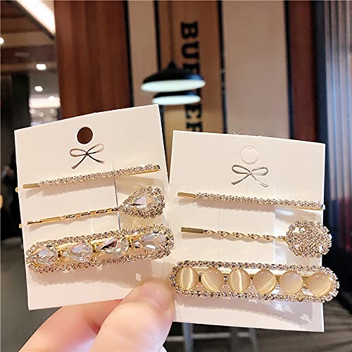 Licogel Rhinestone Hair Clips for Women - 3PCS Alloy Duckbill Barrettes, Lightweight Hairpins for Girls & Adults | Perfect for Weddings, Parties & Daily Styling