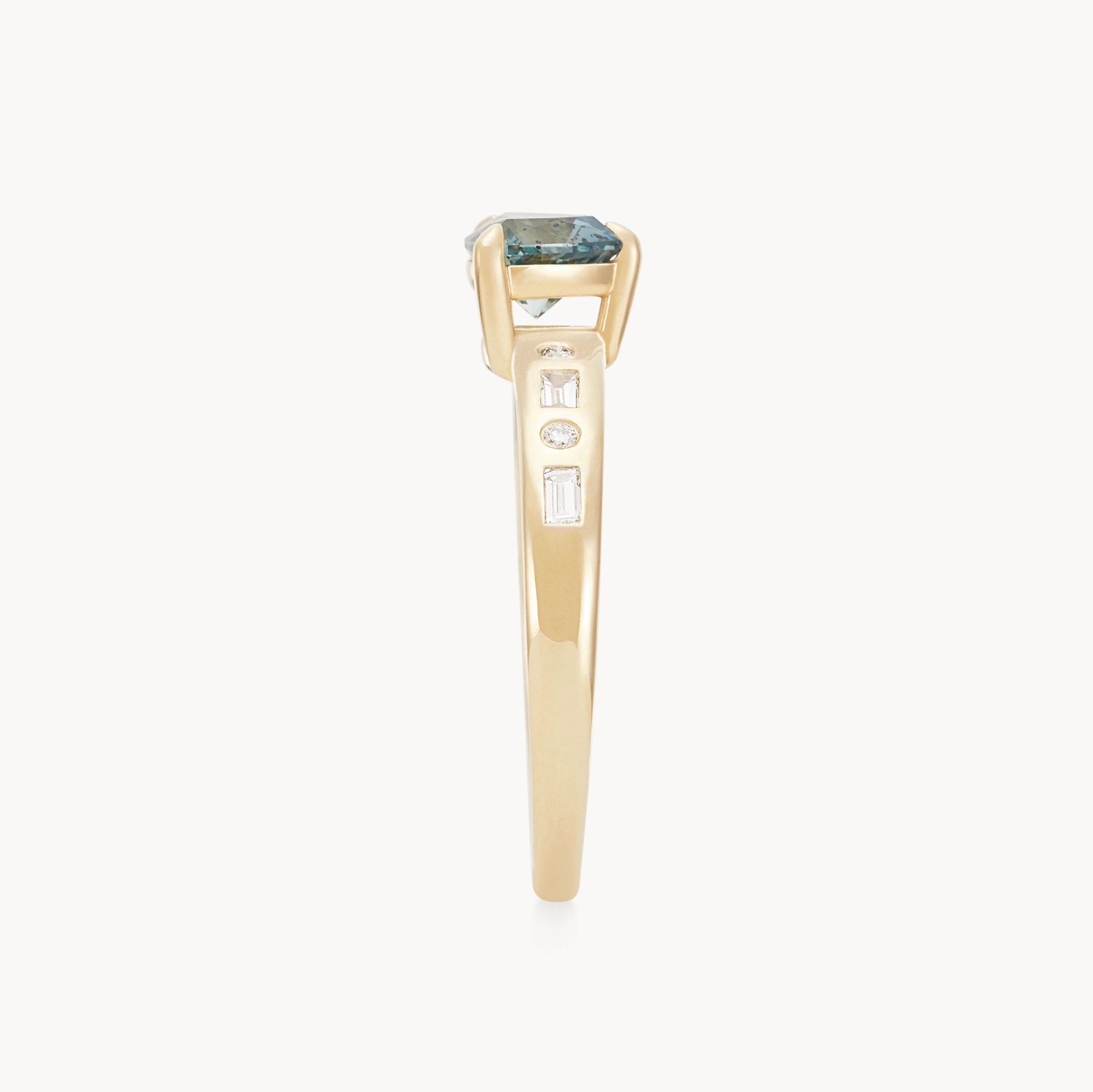Unique Mountain Vow Trillion-Cut Sapphire Engagement Ring for Women – Perfect for Proposals, Anniversaries & Special Occasions
