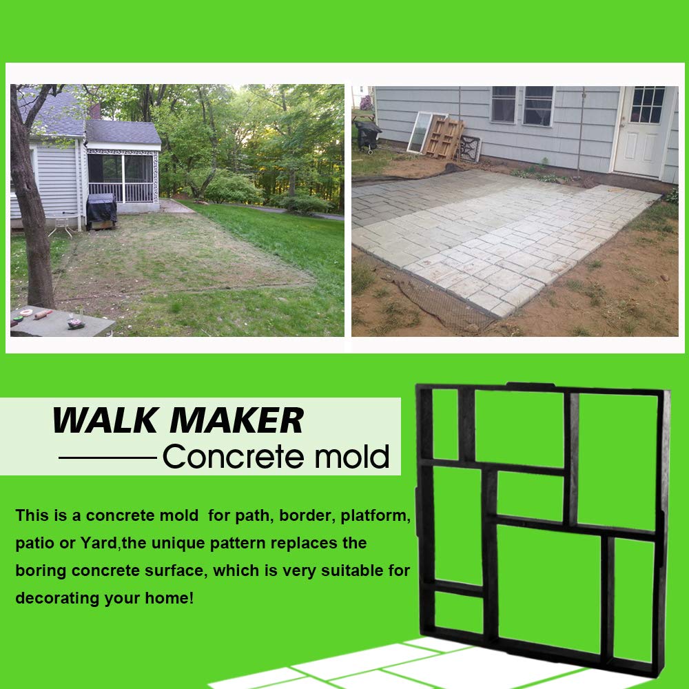20x20x1.8 Inch Large Reusable Concrete Path Maker Mold - DIY Stepping Stone Paver for Lawn, Patio, Yard & Garden Walkway (8-Grid Design) | Perfect for Creating Beautiful Garden Paths and Outdoor Landscaping
