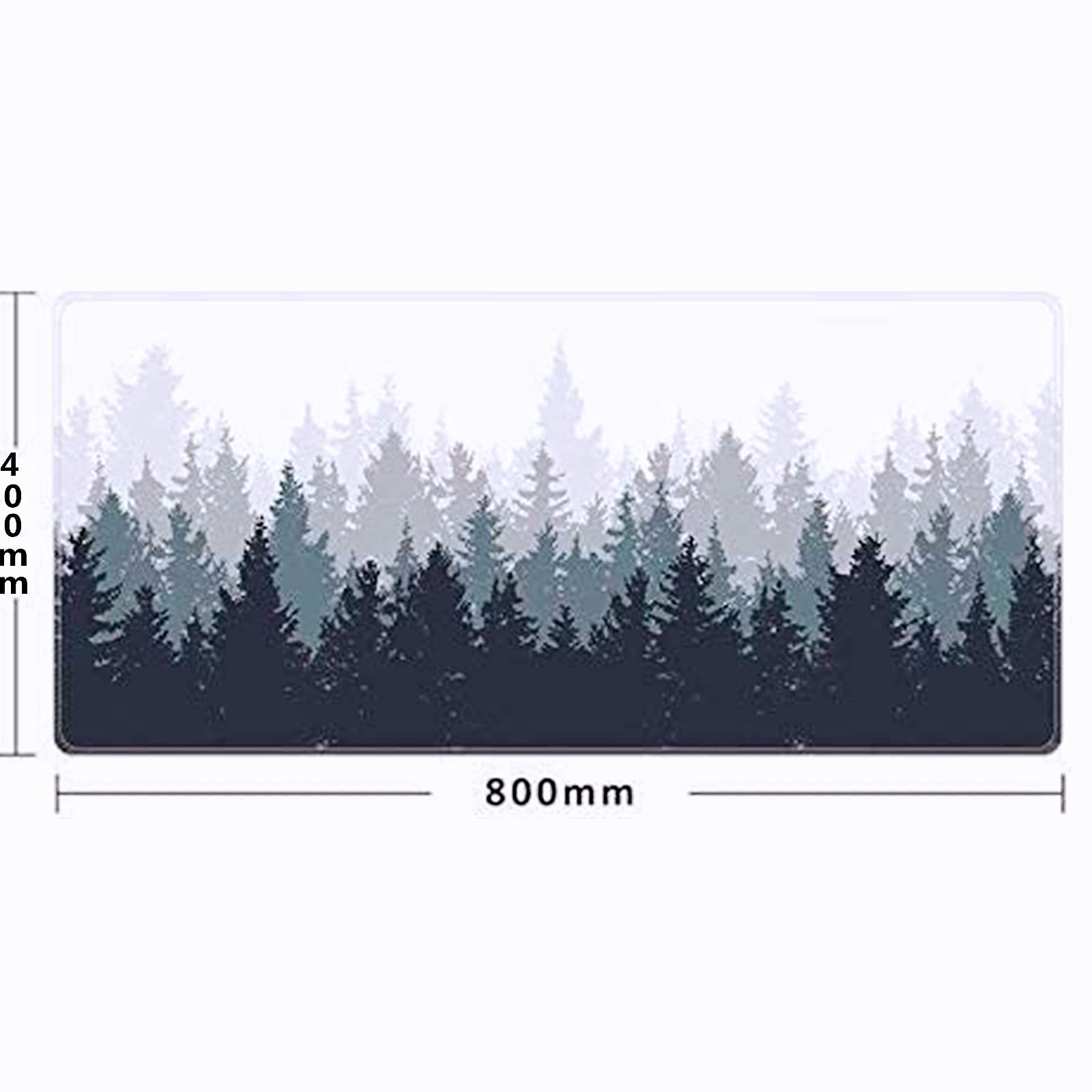 TEKXDD XXL Gaming Mouse Pad - 800mm x 400mm Extended Mouse Mat with Non-Slip Rubber Base for PC, Laptop & Office - Perfect for Gamers & Professionals (Forest Green) | Ideal for Esports, Work & Home Office Setup