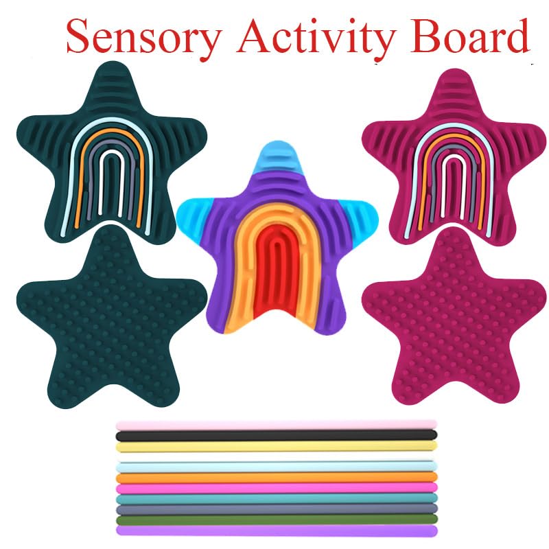 Sensory Activity Board for Kids Ages 3-9 - Montessori Fidget Toys for ADHD, Autism & Stress Relief - Quiet Travel Toys for Toddlers & Preschoolers - Educational Busy Board for Airplane & Car Rides (Green)