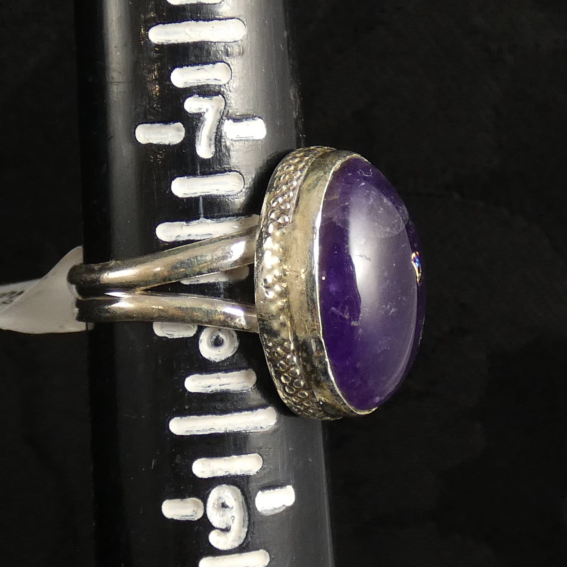 Natural Amethyst Sterling Silver Ring for Women - Size 8 | Elegant Purple Gemstone Jewelry for Everyday Wear, Gift Giving & Special Occasions