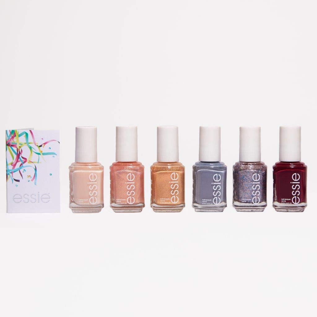 Essie Celebration Love Moments Collection - 6 Piece Nail Polish Gift Set with Greeting Cards | Perfect for Valentine's Day, Anniversary Gifts & Bridal Showers