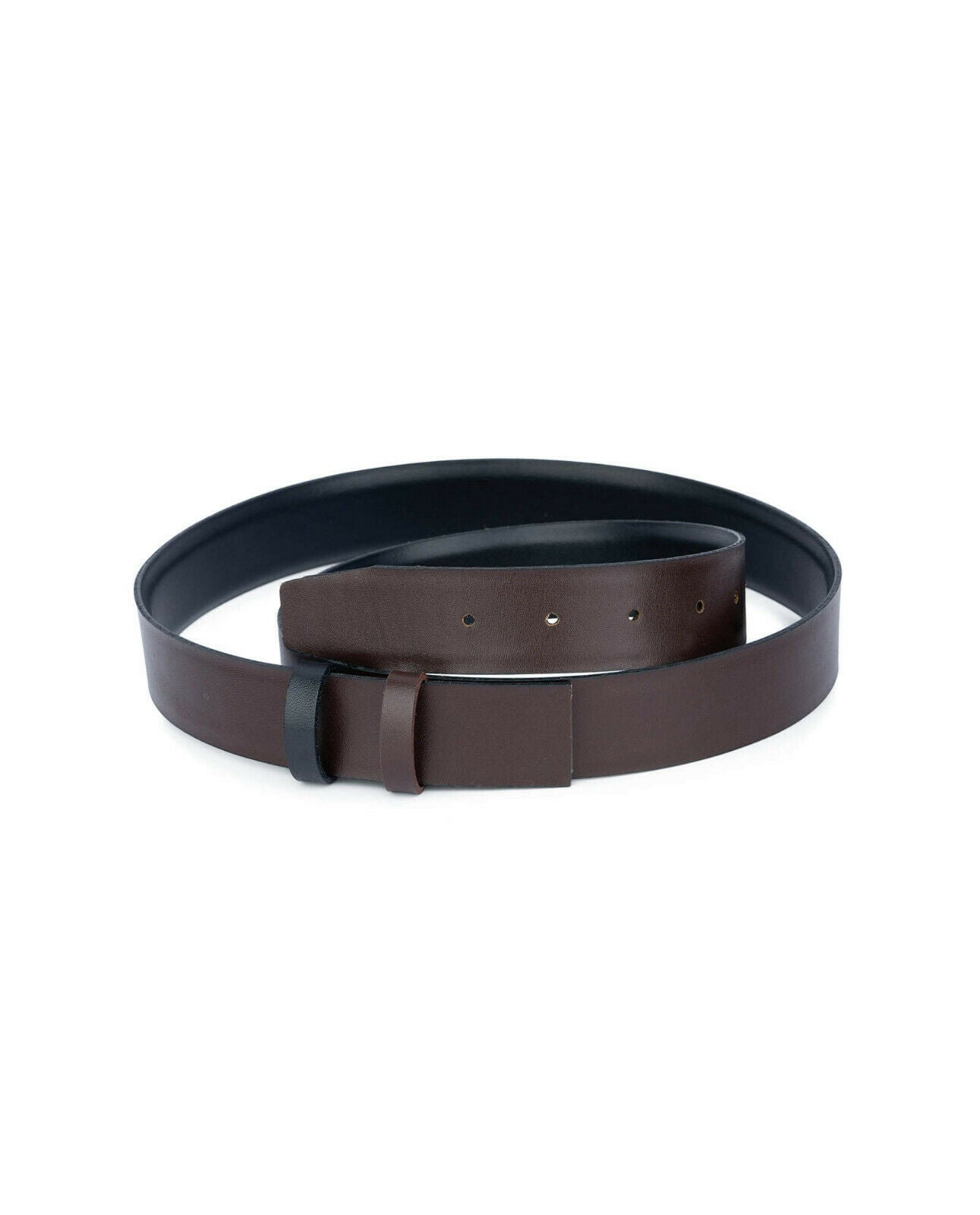 Men's Vegan Leather Belt Strap for Ferragamo Buckle - Reversible Brown & Black Replacement Belt (35mm) - Perfect for Office, Casual Wear & Formal Occasions