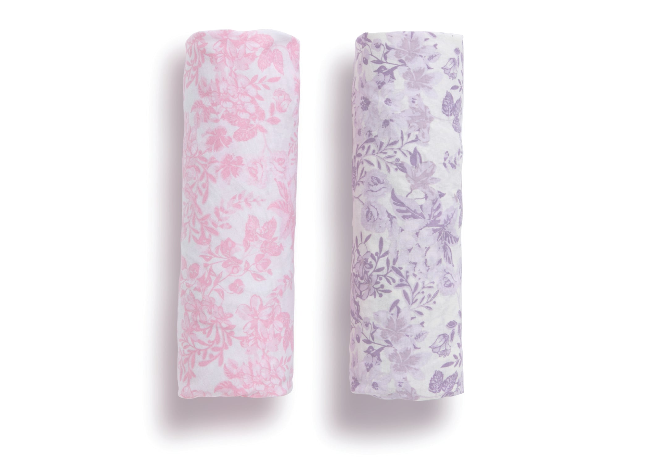 Pastel Floral Fitted Crib Sheets 2 Pack - Soft Baby Crib Bedding Set for Nursery, Girls & Boys Room Decor - Perfect for Newborns, Toddlers & Daycare Use