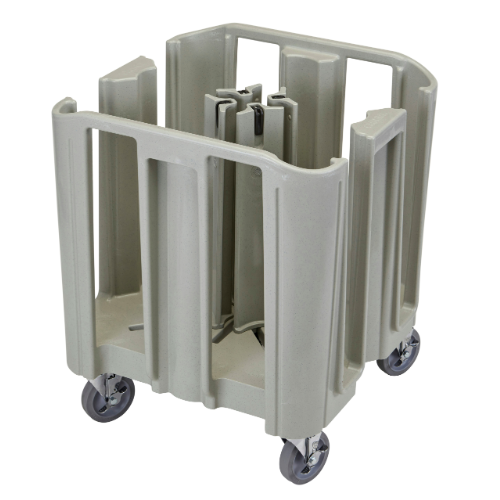 Cambro ADSC480 S Series Dish Caddy - Holds 4 to 12 Round Dishes (4 Towers, Speckled Grey) - Perfect for Restaurants, Catering & Commercial Dish Storage