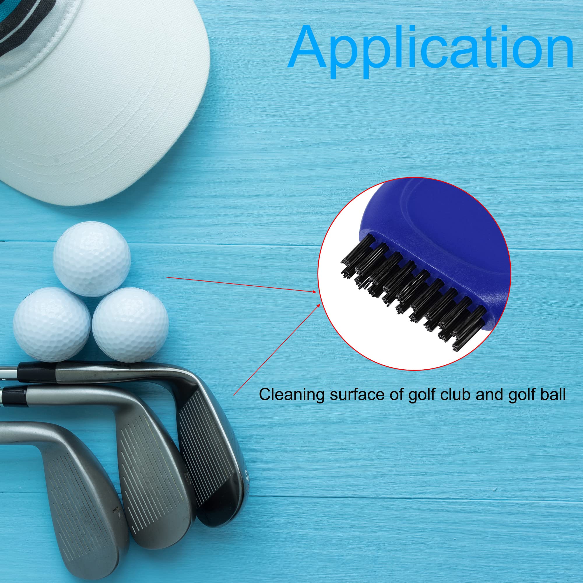 Mini Golf Club Brush - Soft & Portable Golf Club Cleaner for Dust & Dirt Removal - Perfect for Golf Course, Driving Range & Home Practice