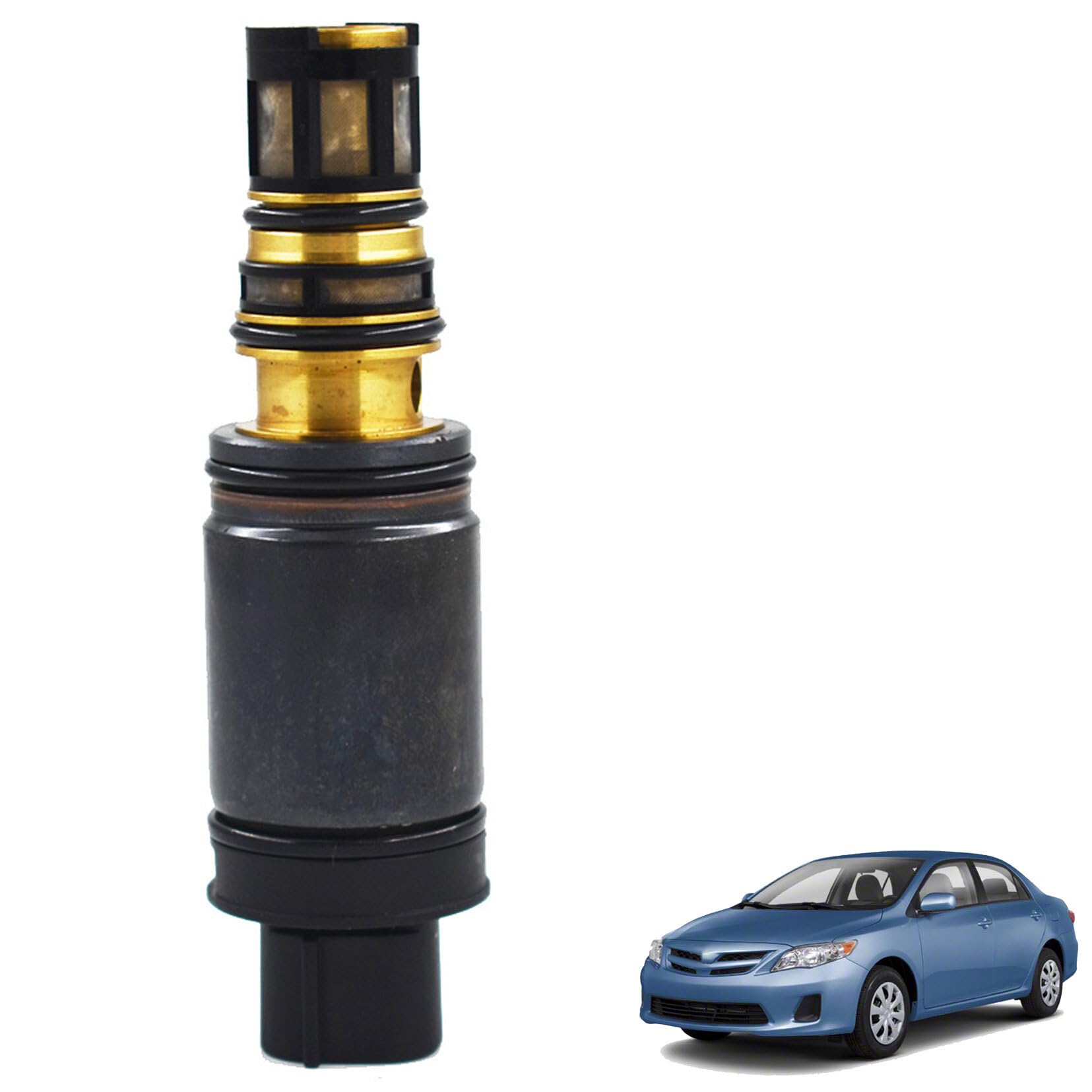 AC Compressor Solenoid Control Valve Replacement for 2011-2013 Toyota Corolla 1.8L - CV59 Auto Part - Fix AC Cooling Issues & Improve Air Conditioning Performance