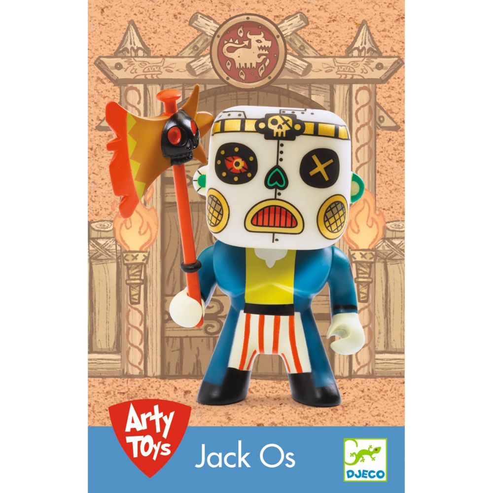 Djeco Arty Toys Jack Os - Creative Wooden Stacking Game for Kids | Educational Montessori Toy for Toddlers | Perfect for Birthday Gifts & Early Learning Playtime