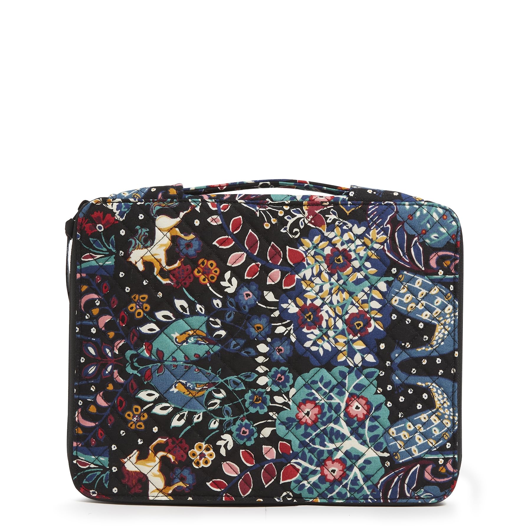 Vera Bradley Women's Cotton Tablet Organizer Case - Enchantment Floral Pattern - Compatible with iPad, Kindle & 10