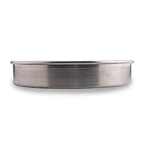 American Metalcraft A80062 6 x 2 Inch Straight Sided Aluminum Pizza Pan - Commercial & Home Baking, Restaurant, Party Serving