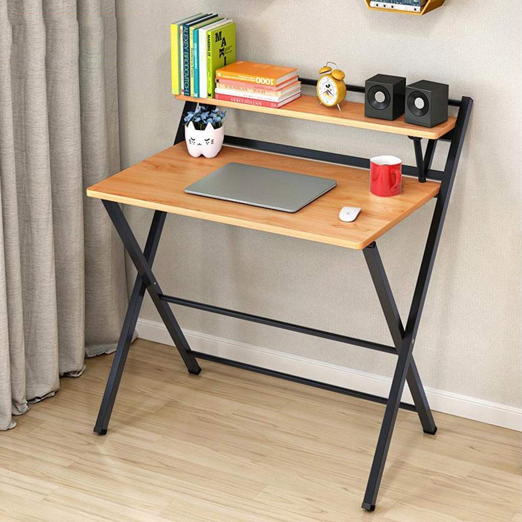 Foldable Floor Desk for Adults & Students - Compact Single-Person Writing Study Table for Small Spaces, Dorm Rooms & Home Offices (Brown) - Perfect for Remote Work, Online Learning & Space-Saving Solutions