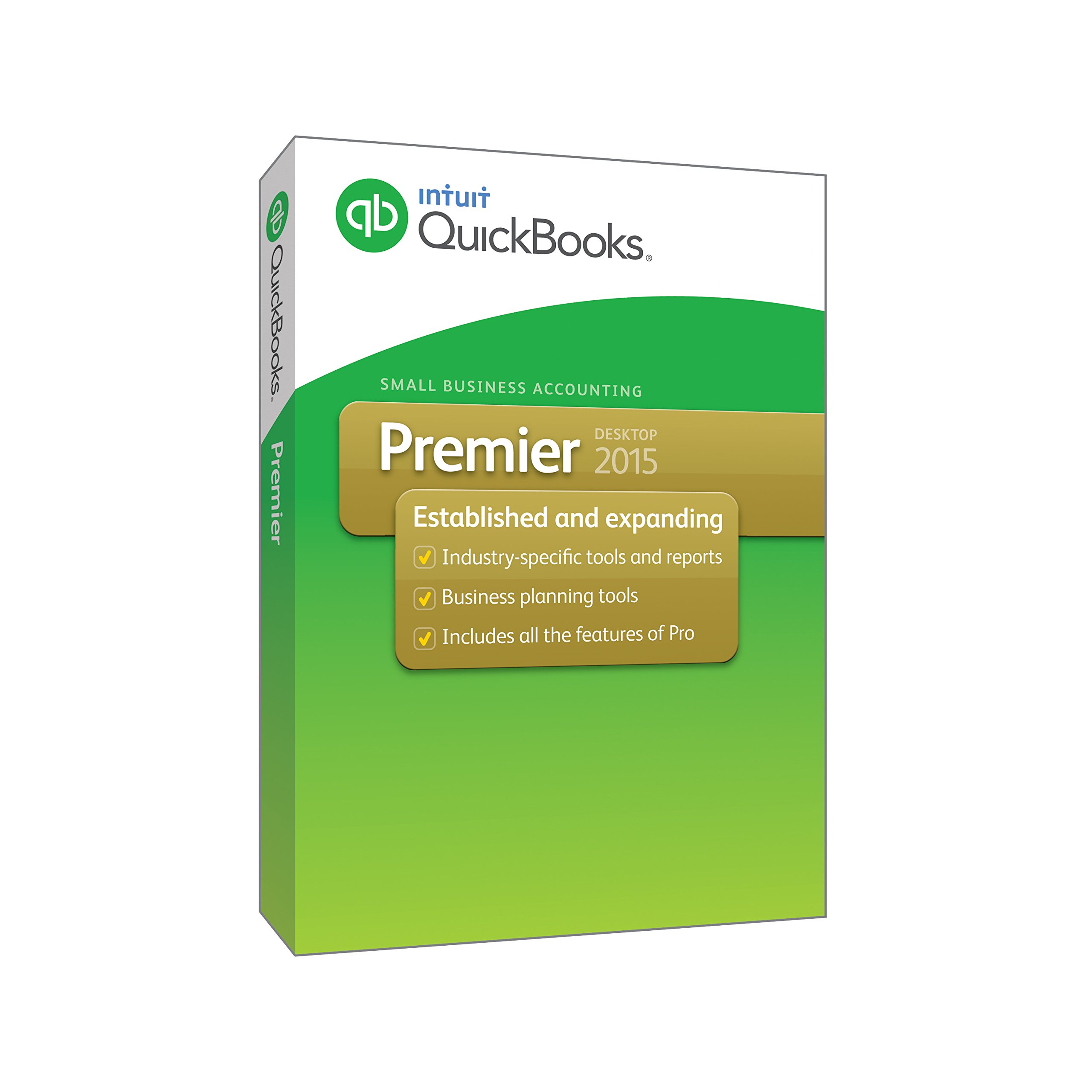 QuickBooks Premier Small Business Accounting Software 2015 - Industry-Specific Edition for Retail, Manufacturing & Nonprofits | Financial Management & Bookkeeping Solution for Small Businesses | PC Download