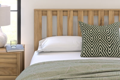 Bermacy Full Platform Panel Bed - Modern Wooden Bed Frame with Storage, Queen Size, Sturdy & Easy Assembly - Perfect for Small Bedrooms, Guest Rooms & Apartments
