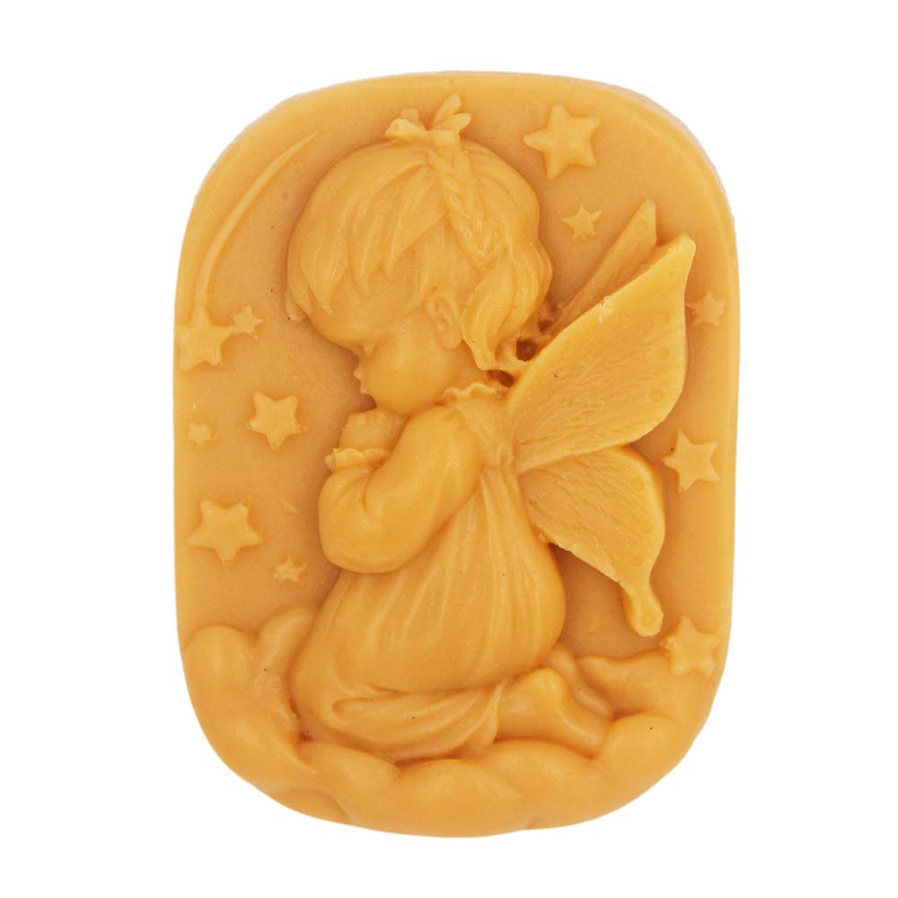 Longzang Praying Angel Silicone Mold for DIY Soap Making - High-Quality Craft Silicone Mold for Handmade Soap, Candles & Resin Art (S262) - Perfect for Christmas Gifts, Home Decor & Craft Projects