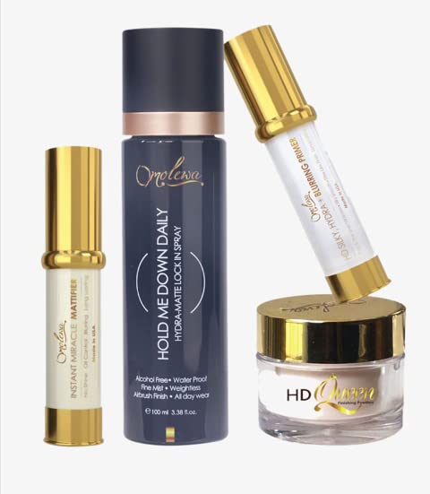 Oil Control & Smudge Proof Makeup Set for Oily Skin - Long Lasting Matte Finish Foundation, Primer & Setting Spray Kit | Perfect for Daily Wear, Gym & Hot Weather
