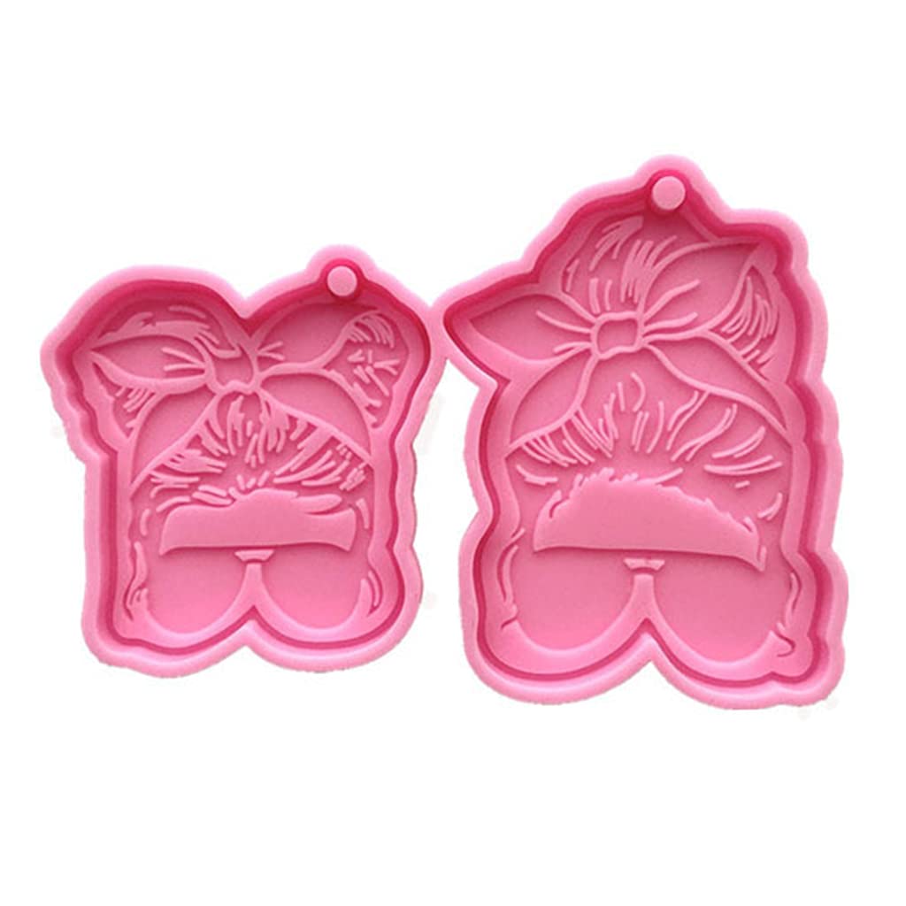 DIY Silicone Sunglasses Keychain Mold - Cute Girl Pendant Jewelry Crafting Kit for Valentine's Day Gifts, Party Favors & DIY Craft Projects