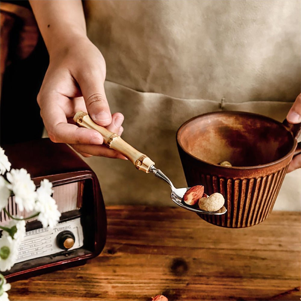Premium Claridge Bamboo Flatware Set - Eco-Friendly & Durable Cutlery for Everyday Dining, Picnics, and Sustainable Living