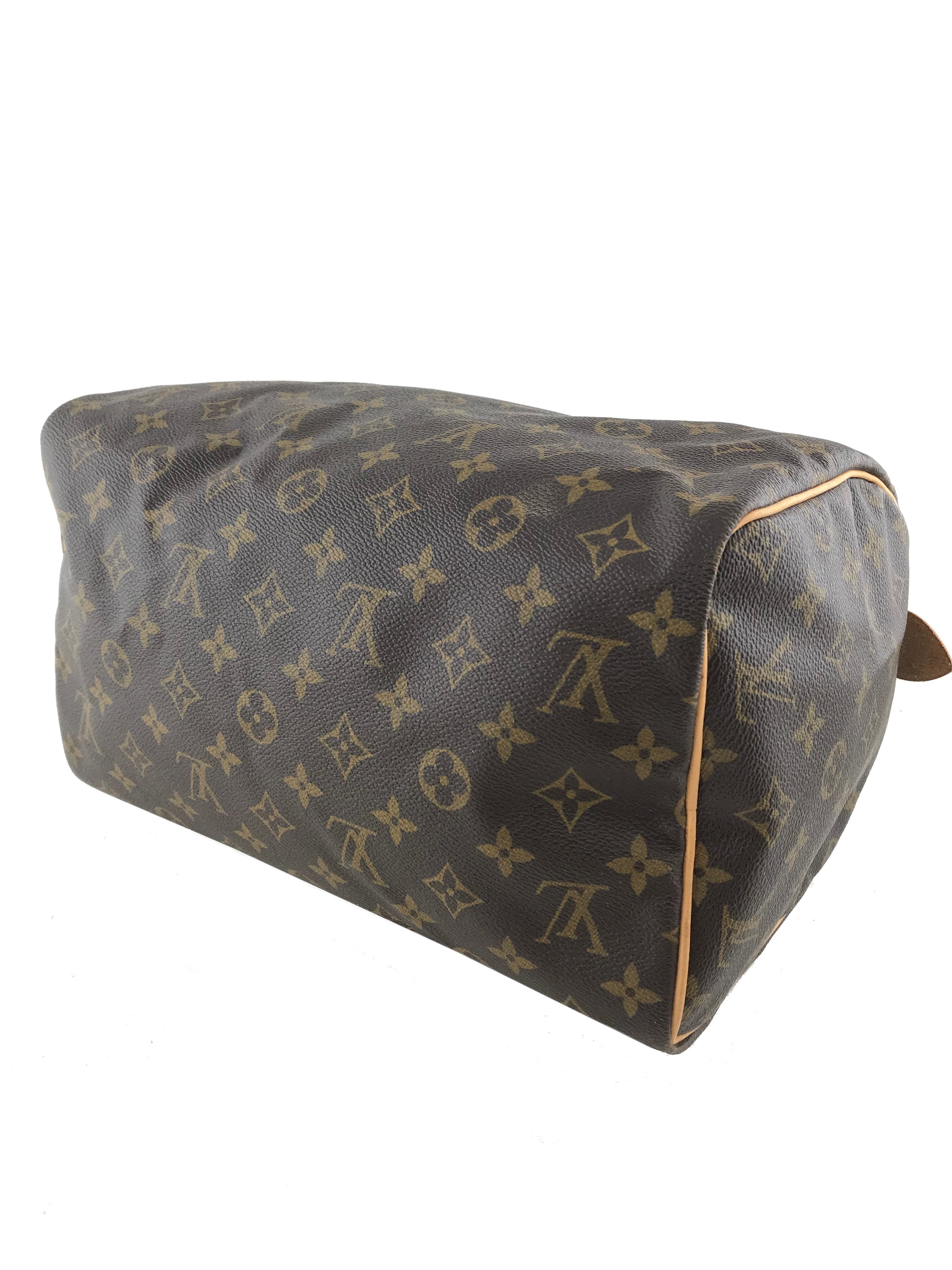 Authentic Louis Vuitton Monogram Speedy 30 Handbag - Luxury Canvas Shoulder Bag for Women - Perfect for Work, Travel & Everyday Use