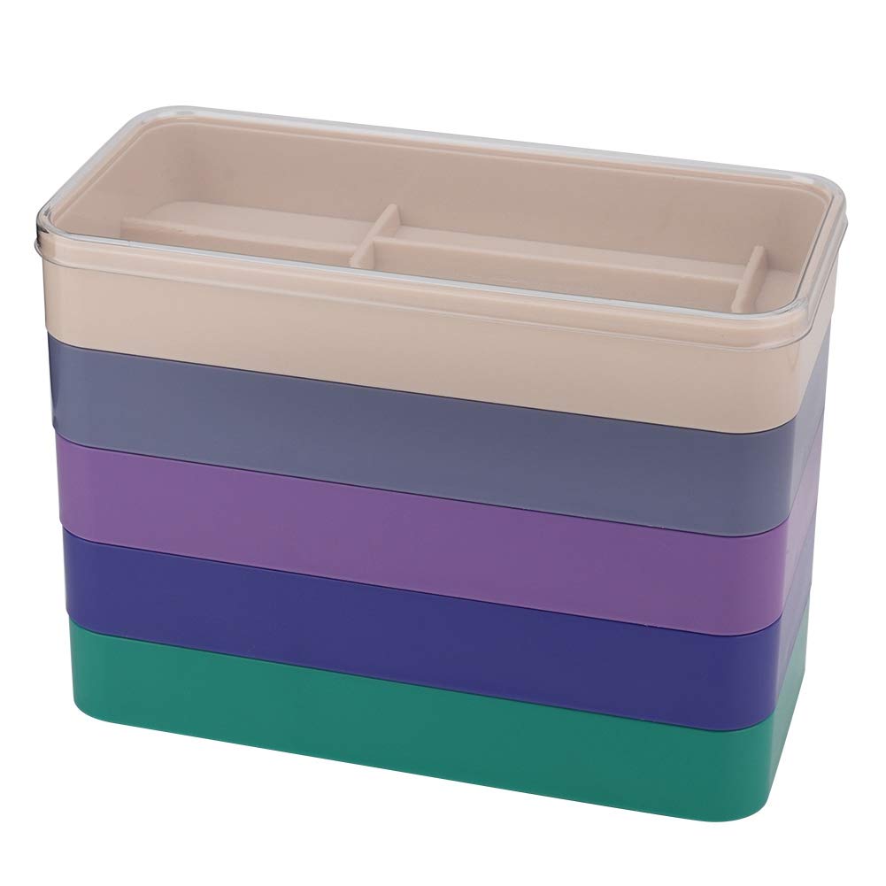 5 Layer Watch Parts Storage Box - Durable Watch Tools Organizer for Screws, Components & Movement Hardware - Perfect for Watch Repair & DIY Enthusiasts (Rectangle)