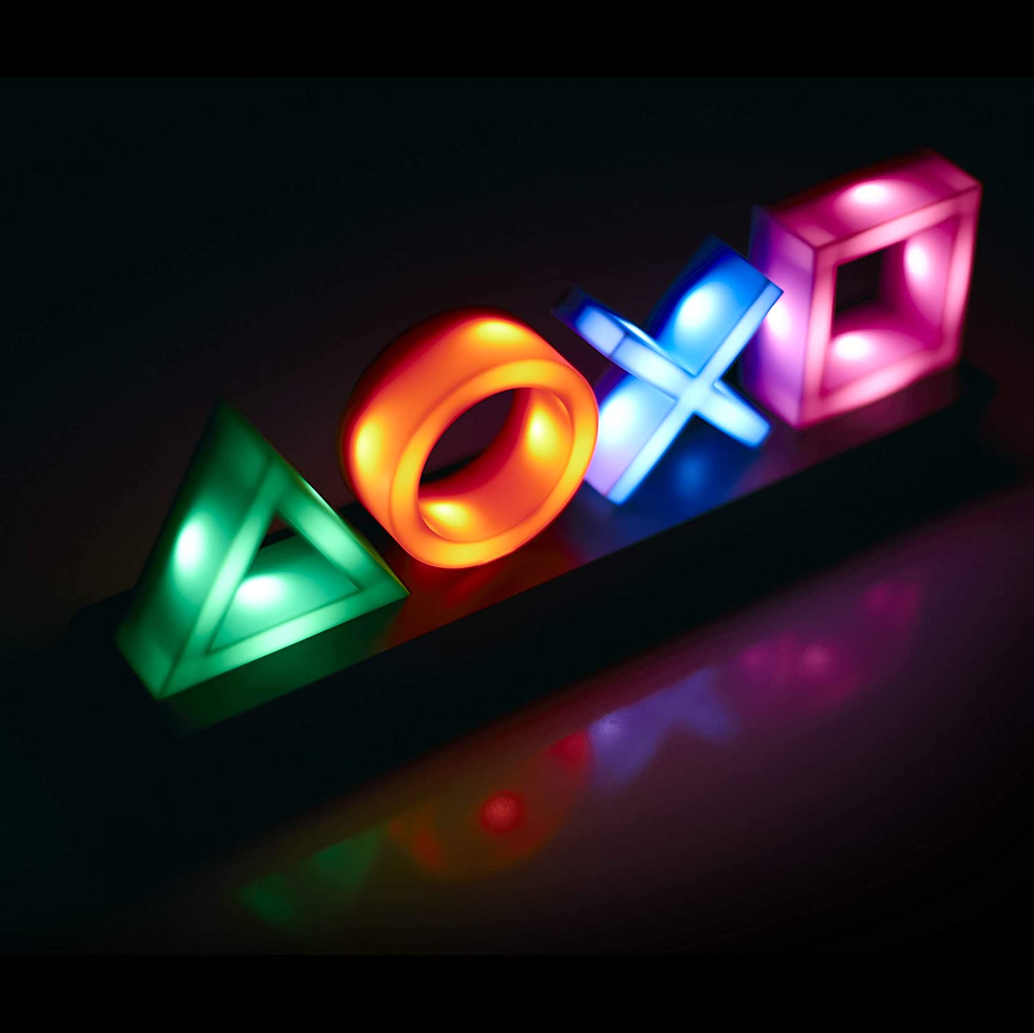Paladone Playstation Icons LED Light - 3 Adjustable Lighting Modes for Gaming Room Decor, Bedroom Night Light & Gamer Gift