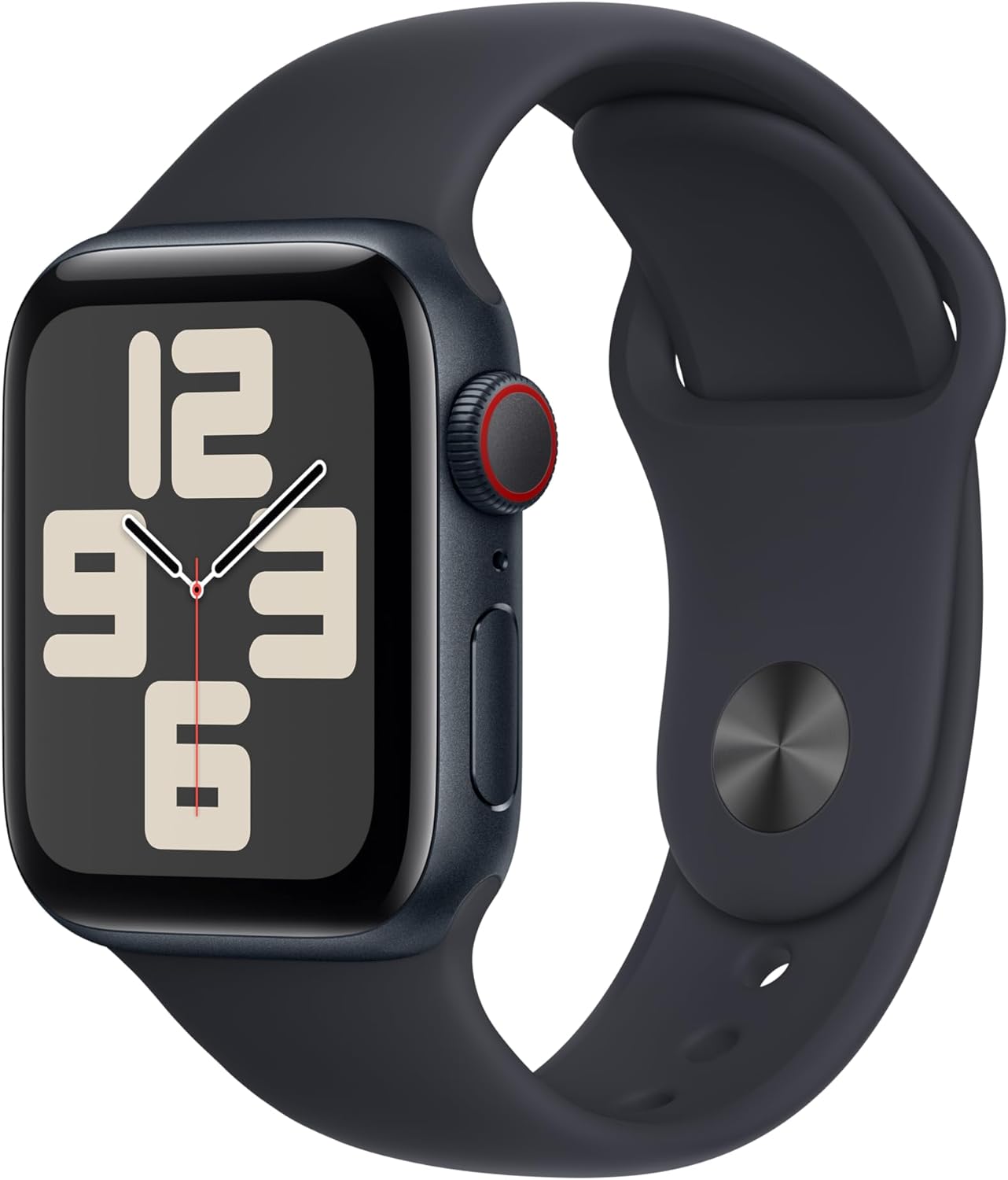 Apple Watch SE (2nd Gen) 40mm GPS + Cellular Smartwatch - Aluminum Case with Sport Band S/M - Fitness Tracker, Heart Rate Monitor, Sleep Tracking & Crash Detection (Renewed) - Perfect for Workouts, Running & Daily Activity Tracking