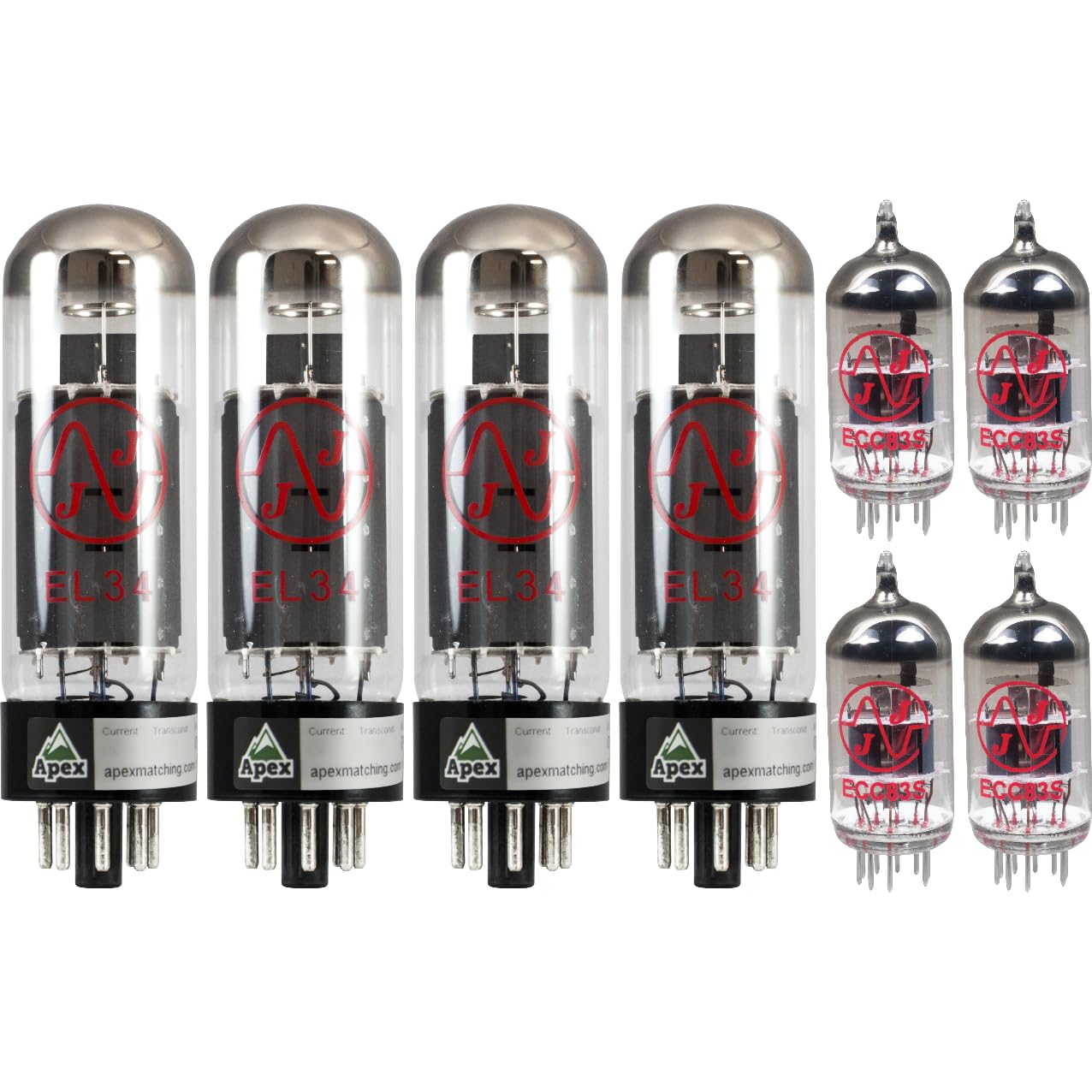 JJ Electronics Tube Set Replacement for Marshall JCM 2000 TSL100 Guitar Amp - Premium Vacuum Tubes for Enhanced Sound Quality & Performance - Perfect for Studio Recording & Live Performances