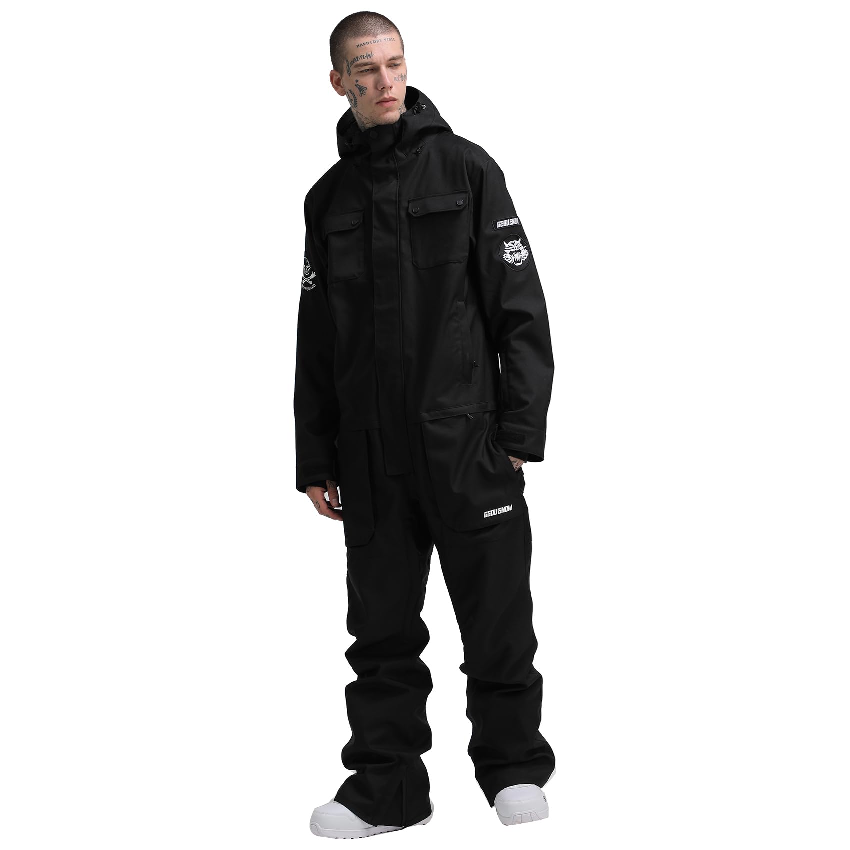 GSOU SNOW Ski Suits for Women & Men - Waterproof Windproof Insulated One-Piece Snowsuit for Skiing, Snowboarding & Winter Sports - Perfect for Ski Resorts, Snow Tubing & Cold Weather Adventures