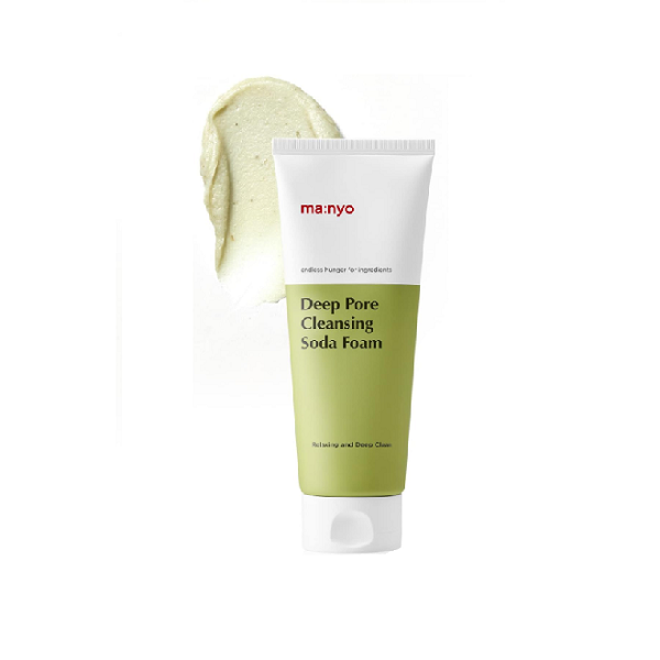 Manyo Factory Deep Pore Cleansing Soda Foam - Gentle Exfoliating Face Wash for Oily & Acne-Prone Skin | Perfect for Daily Skincare Routine & Blackhead Removal