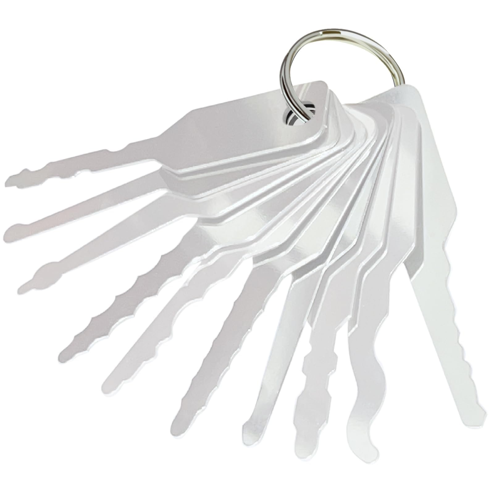 10-Piece Heavy Duty Automotive Lock Pick & Hook Set - Precision Car Maintenance & Repair Tools Kit - Ideal for Mechanics & DIY Enthusiasts - Perfect for Lock Repair, Vehicle Maintenance & Emergency Situations (Silver)