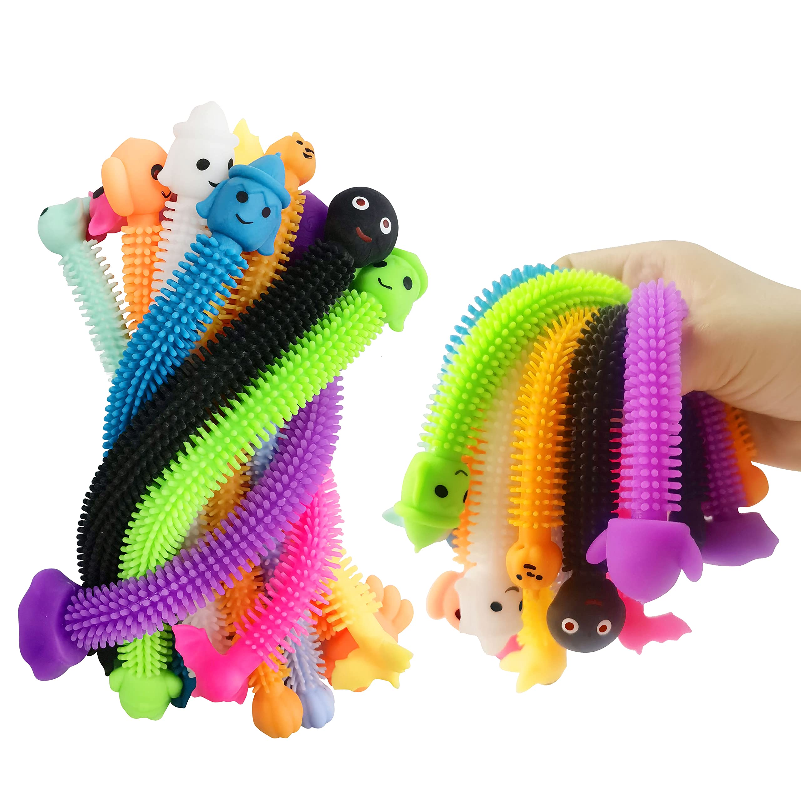 36 Pack Halloween Stretchy Strings Sensory Fidget Toys - Stress Relief Toys for Kids with Autism, Party Favors, Halloween Treat Bags & Classroom Gifts - Perfect for Halloween Decorations, Sensory Play & Anxiety Relief