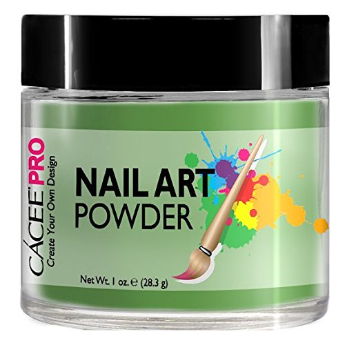 Cacee Nail Art Powder #21 Army Green - Professional Nail Dip Powder for Salon & Home Manicure - Long Lasting & Easy to Apply - Perfect for Fall, Winter & Special Occasion Nails