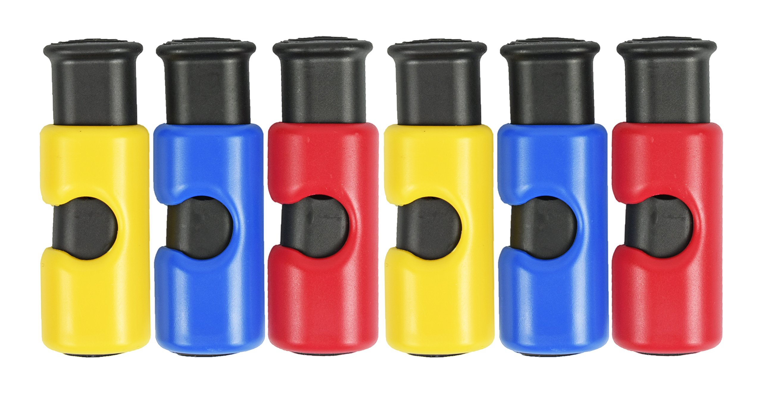 Set of 6 Non-Slip Bread Bag Clips - Easy Squeeze & Lock Food Storage Clips with 3 Color-Coded Labels for Kitchen Organization | Perfect for Bread Bags, Snack Packaging & Pantry Storage