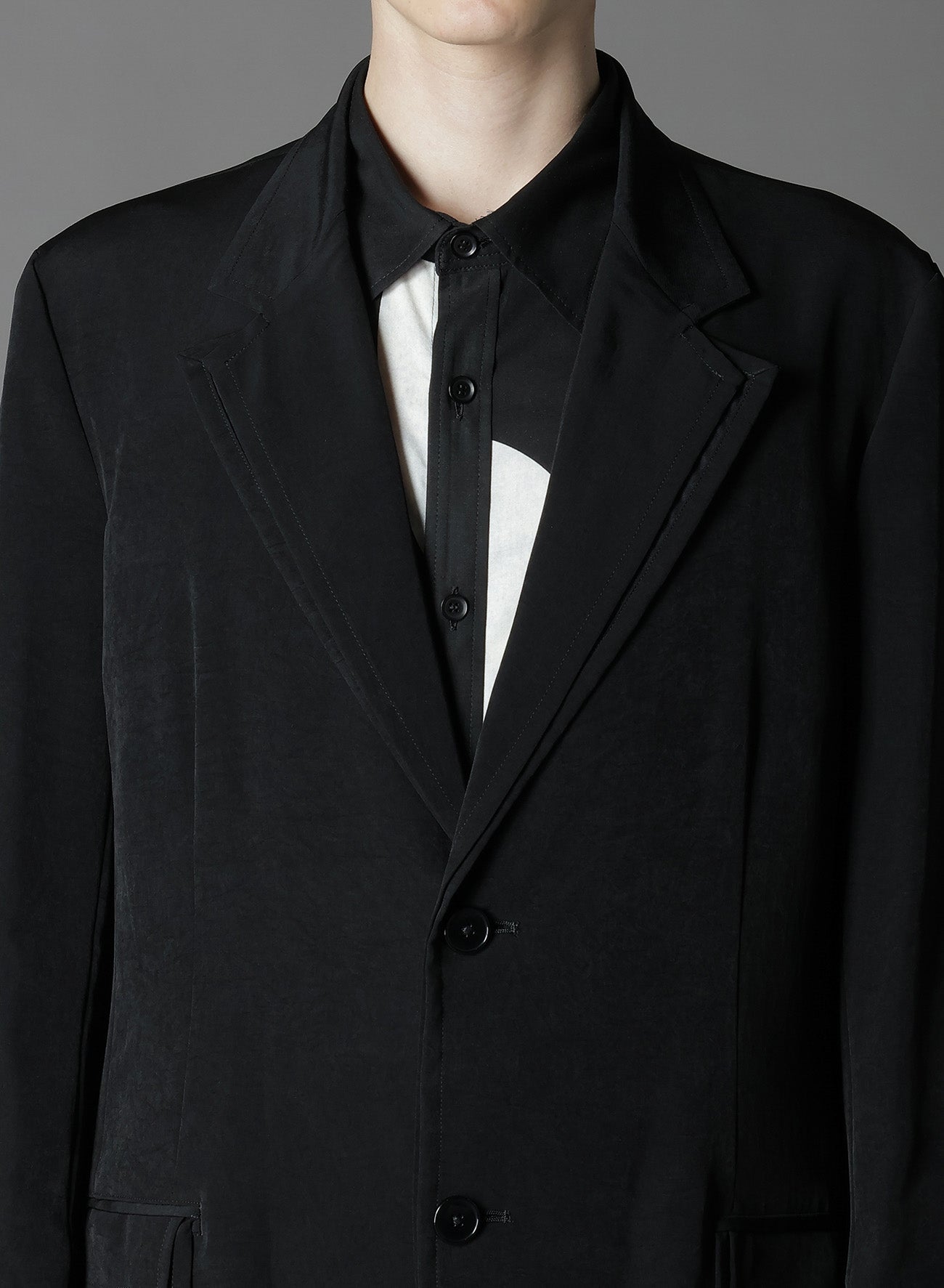 Elegant Crepe de Chine Double Layer Jacket for Women - Lightweight & Breathable Outerwear for Office, Travel & Casual Wear