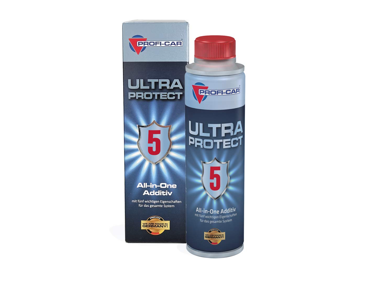 Ultra Protect 5 Fuel System Cleaner - 5-in-1 Additive for Gas & Diesel Engines (250ml) - Removes Deposits, Improves MPG & Performance - Ideal for Cars, Trucks & SUVs